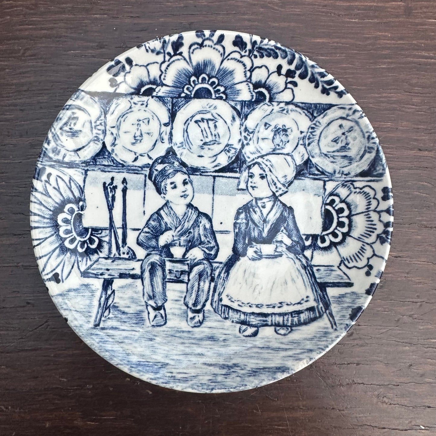 Delft-Style Decorative Plates – Set of 6