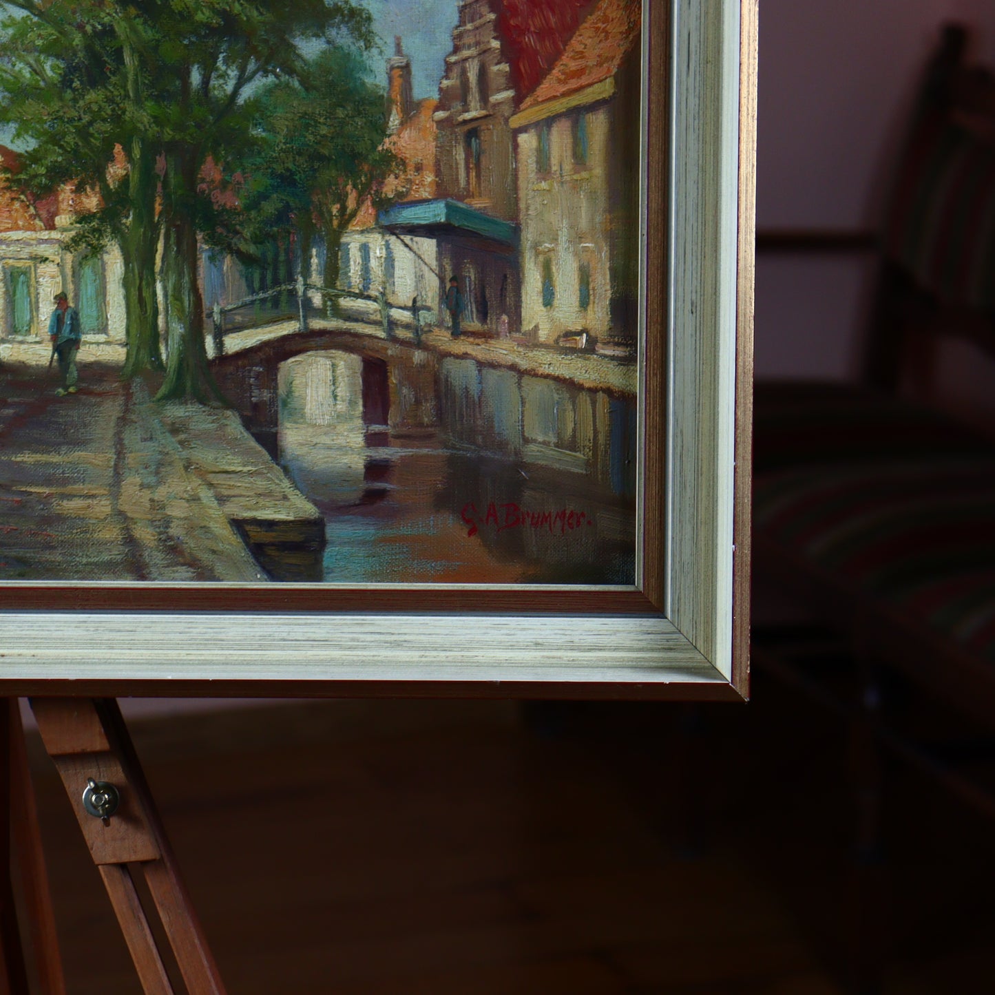 Oil Painting on Canvas – Canal Houses