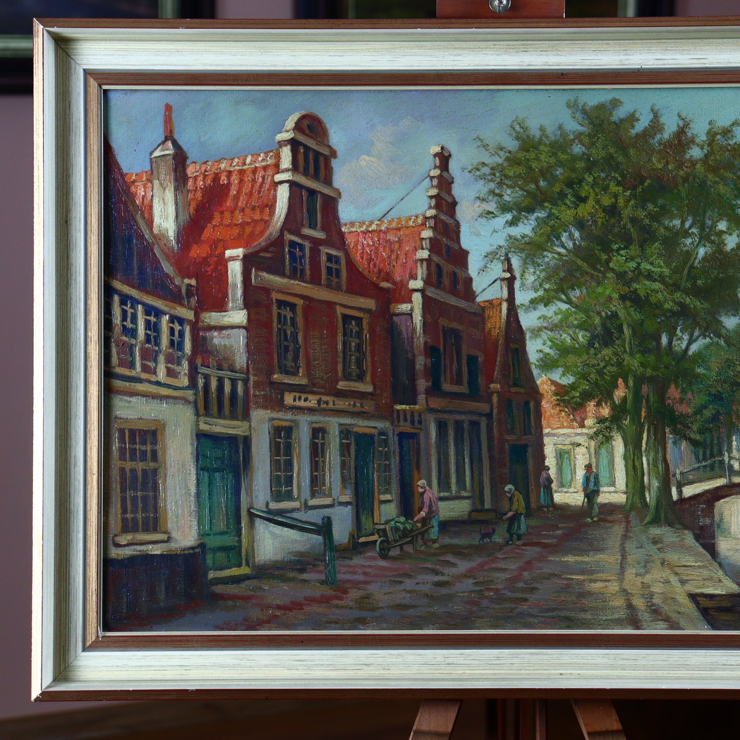 Oil Painting on Canvas – Canal Houses