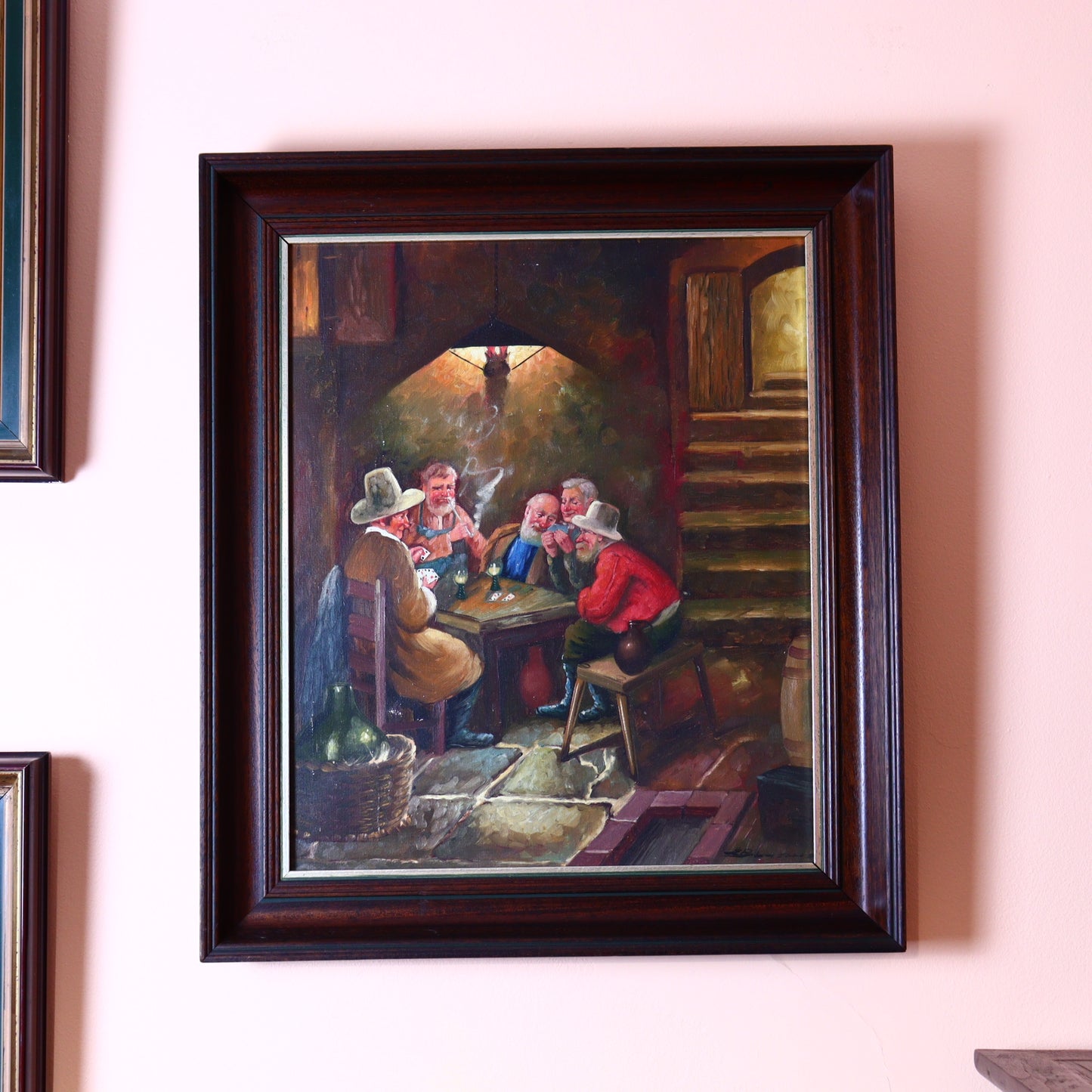 Painting on Canvas – Card Players