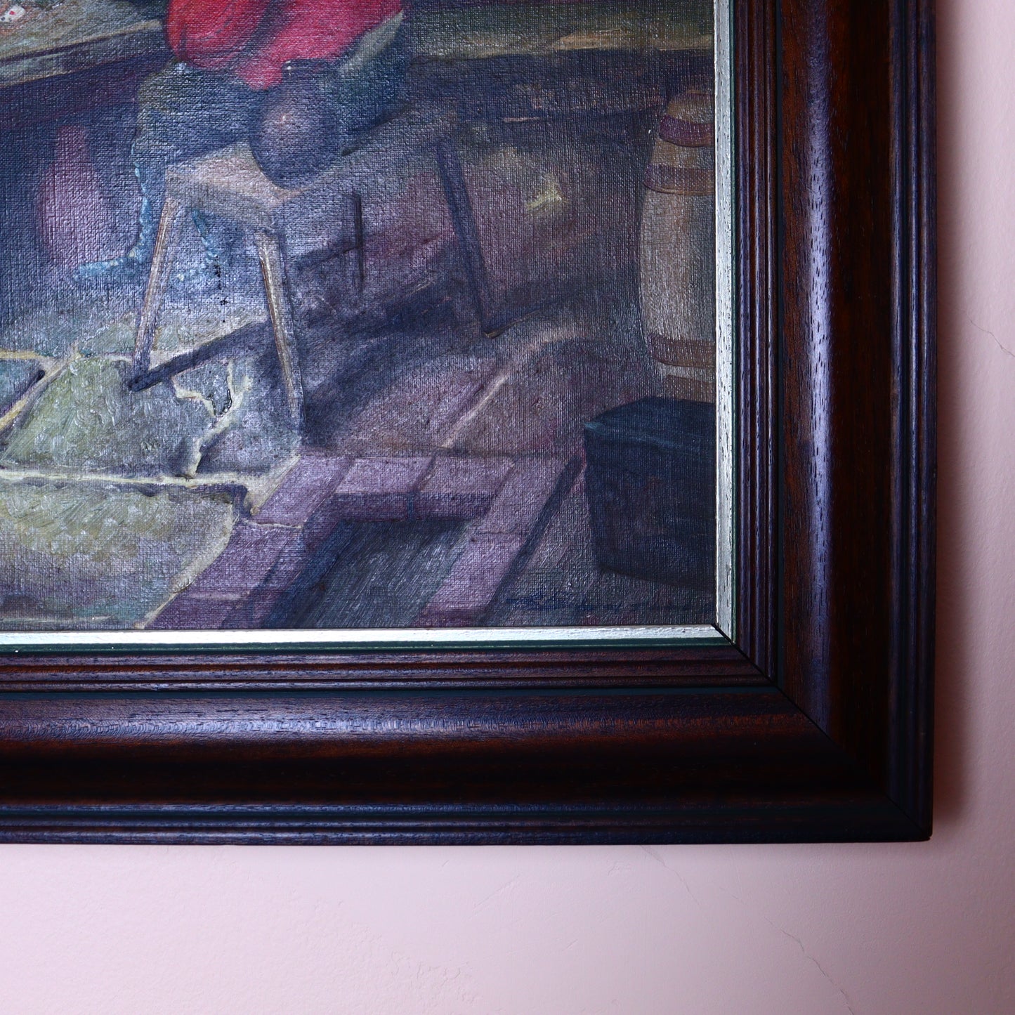 Painting on Canvas – Card Players