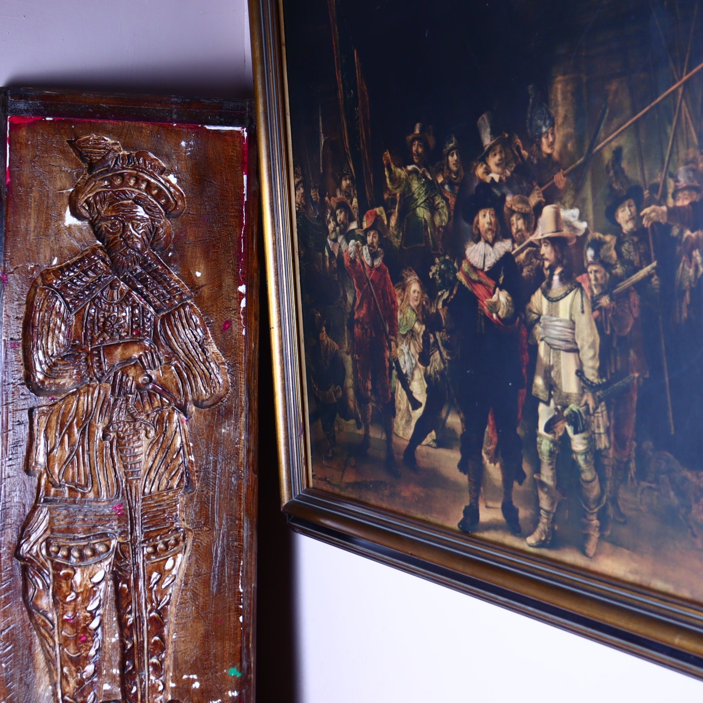 Wall Decoration – Framed Plaster Form