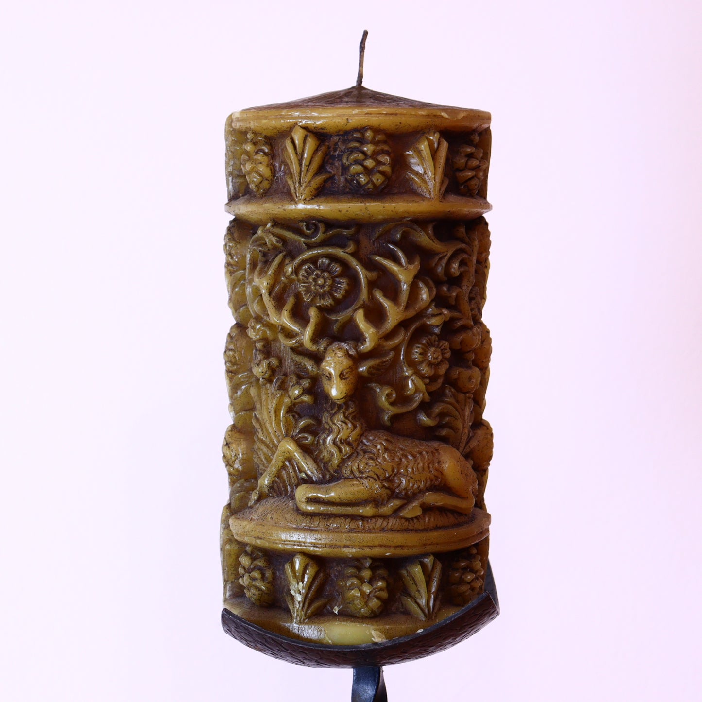 Decorative Candle – Deer Motif Handcrafted Candle