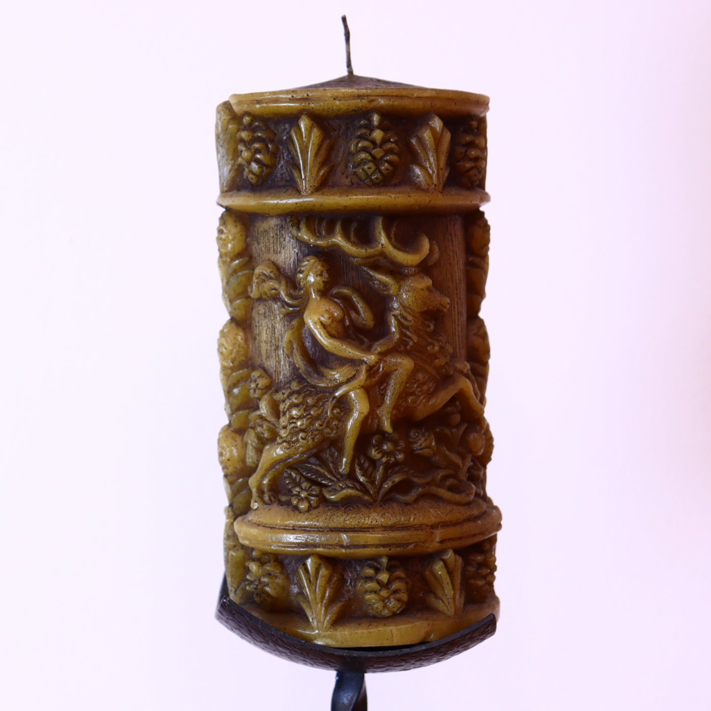 Decorative Candle – Deer Motif Handcrafted Candle