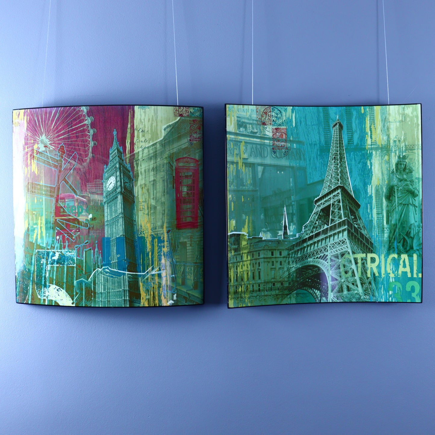 Set of 3D Panels – London and Paris