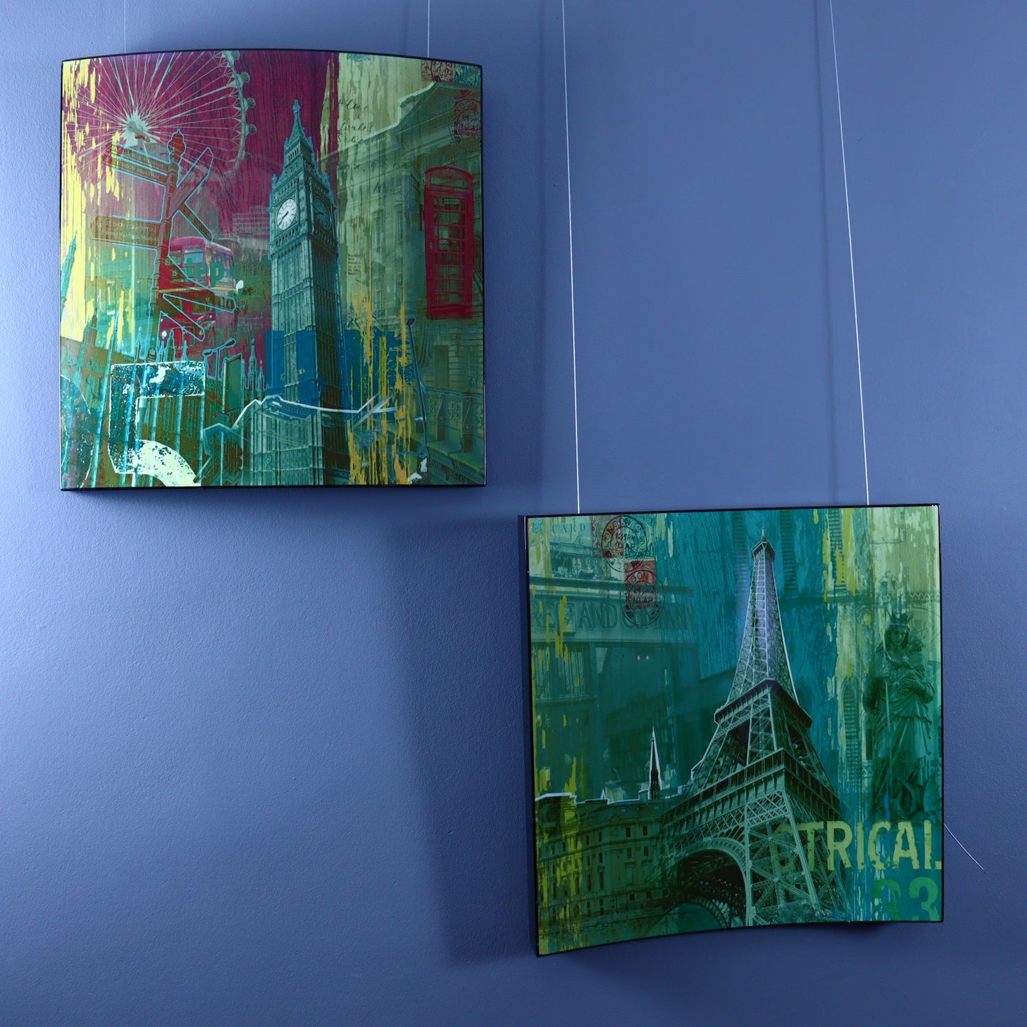 Set of 3D Panels – London and Paris