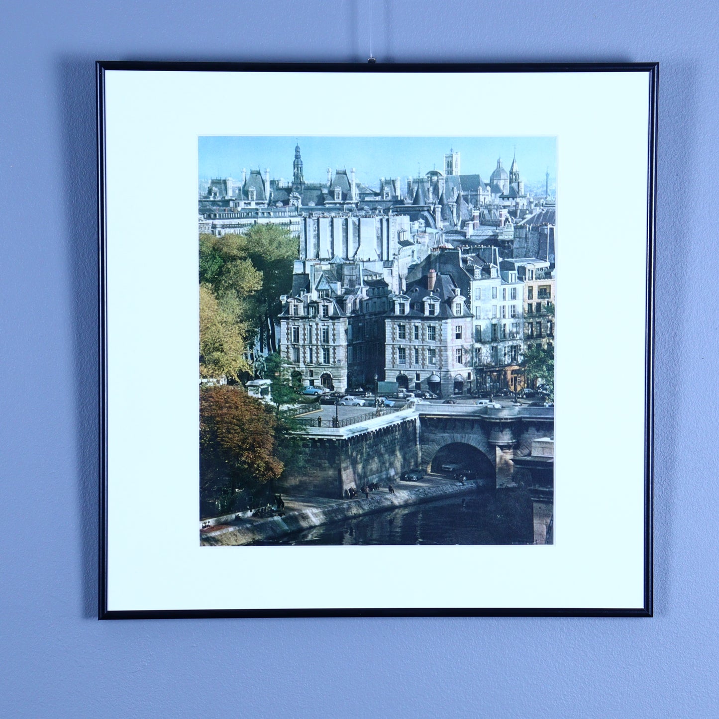 Framed Photograph – Louis XII Houses, Place du Pont-Neuf, Paris 1960s
