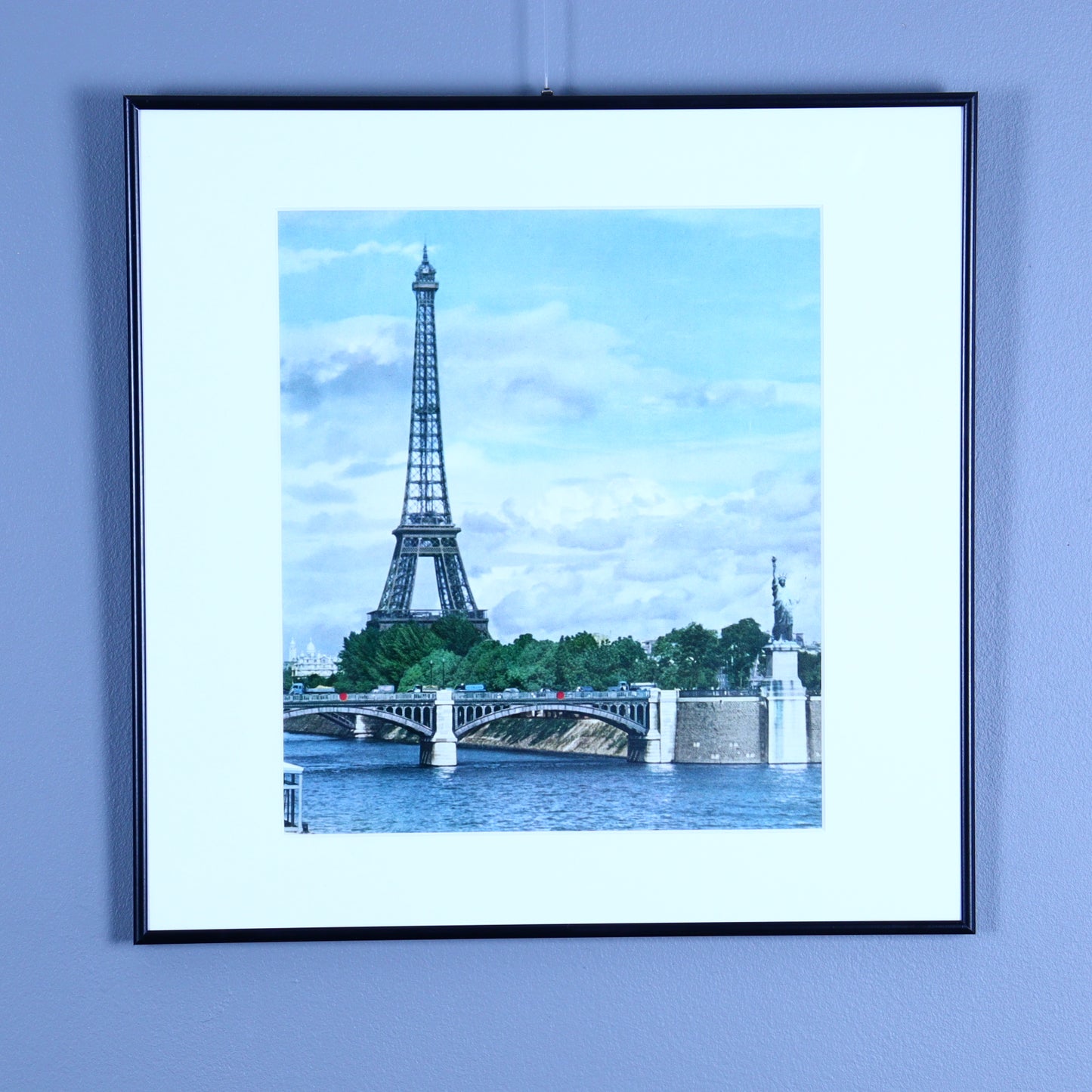Framed Photograph – Pont de Grenelle, Sacré-Cœur & Eiffel Tower, Paris 1960s