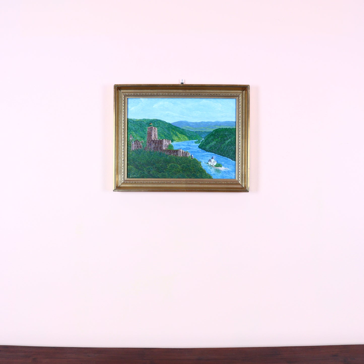 Painting on Canvas – Castles on the Rhine