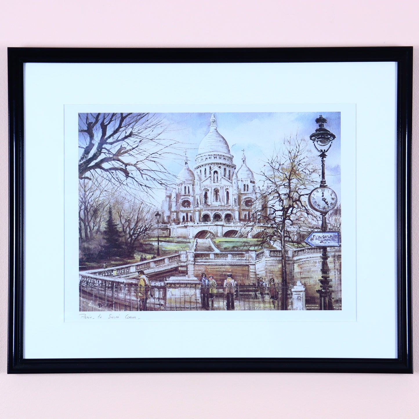 Framed Print – Sacré‑Cœur, Paris by Brunet