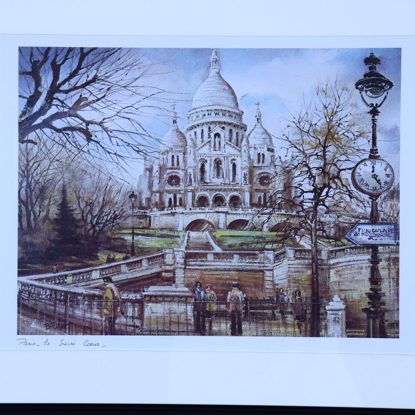 Framed Print – Sacré‑Cœur, Paris by Brunet