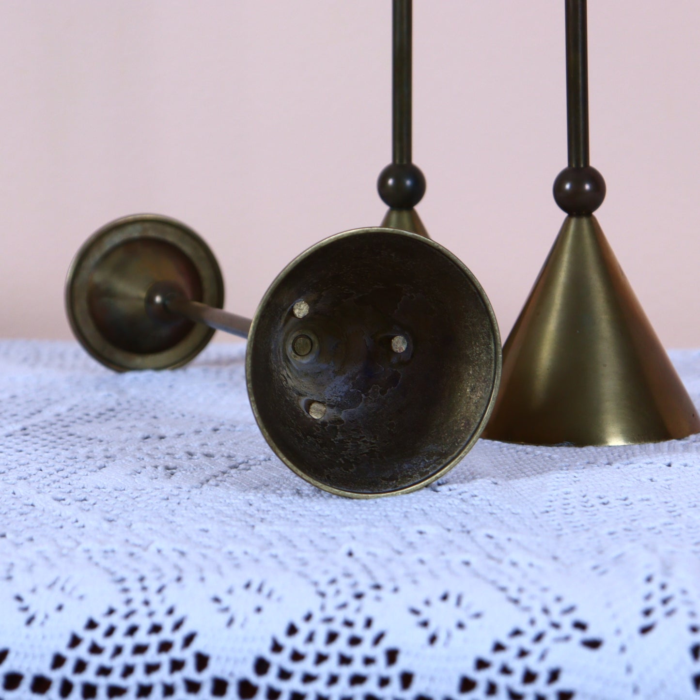 Set of Brass Candlesticks
