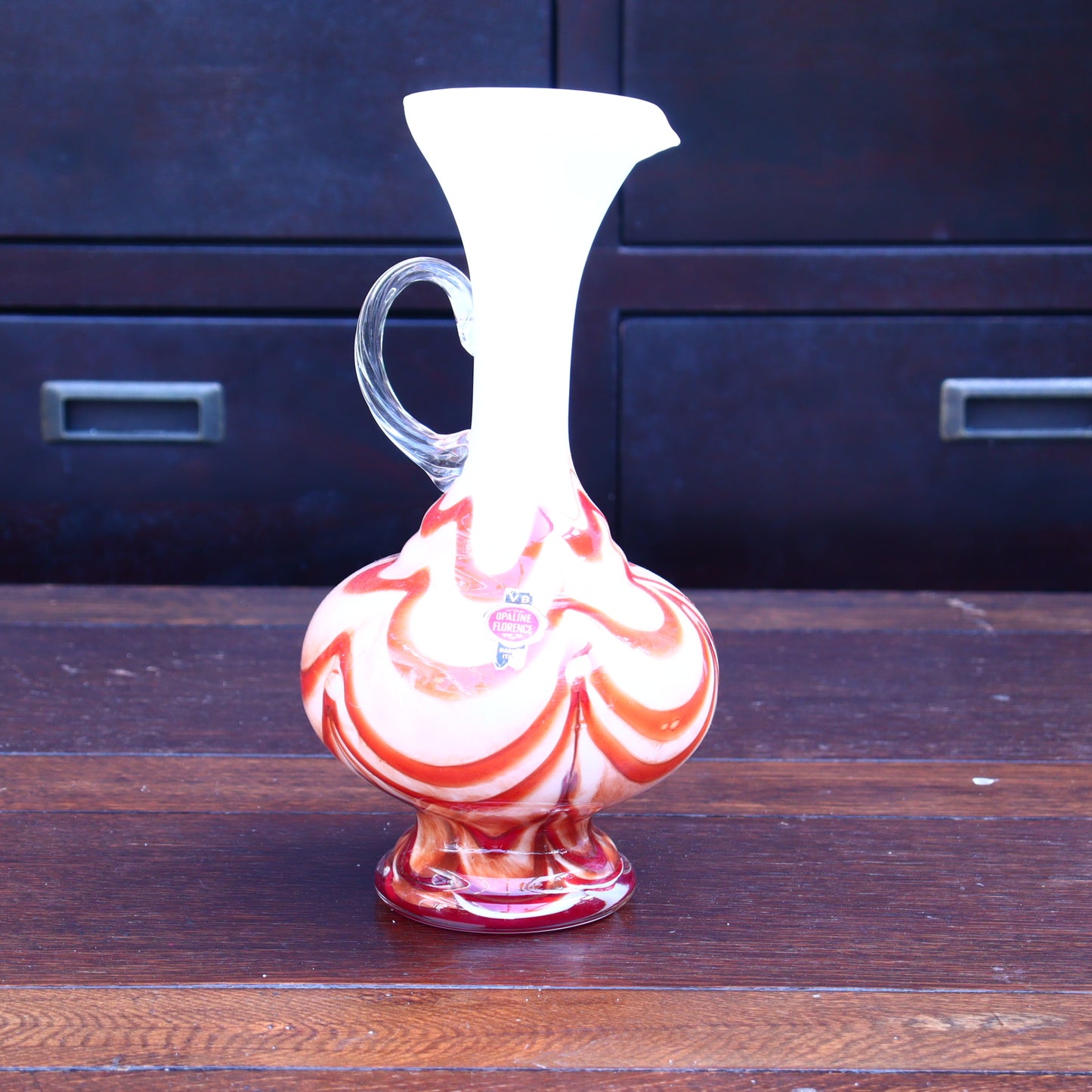 Glass Vase – Italian Jug-Shaped by Carlo Moretti