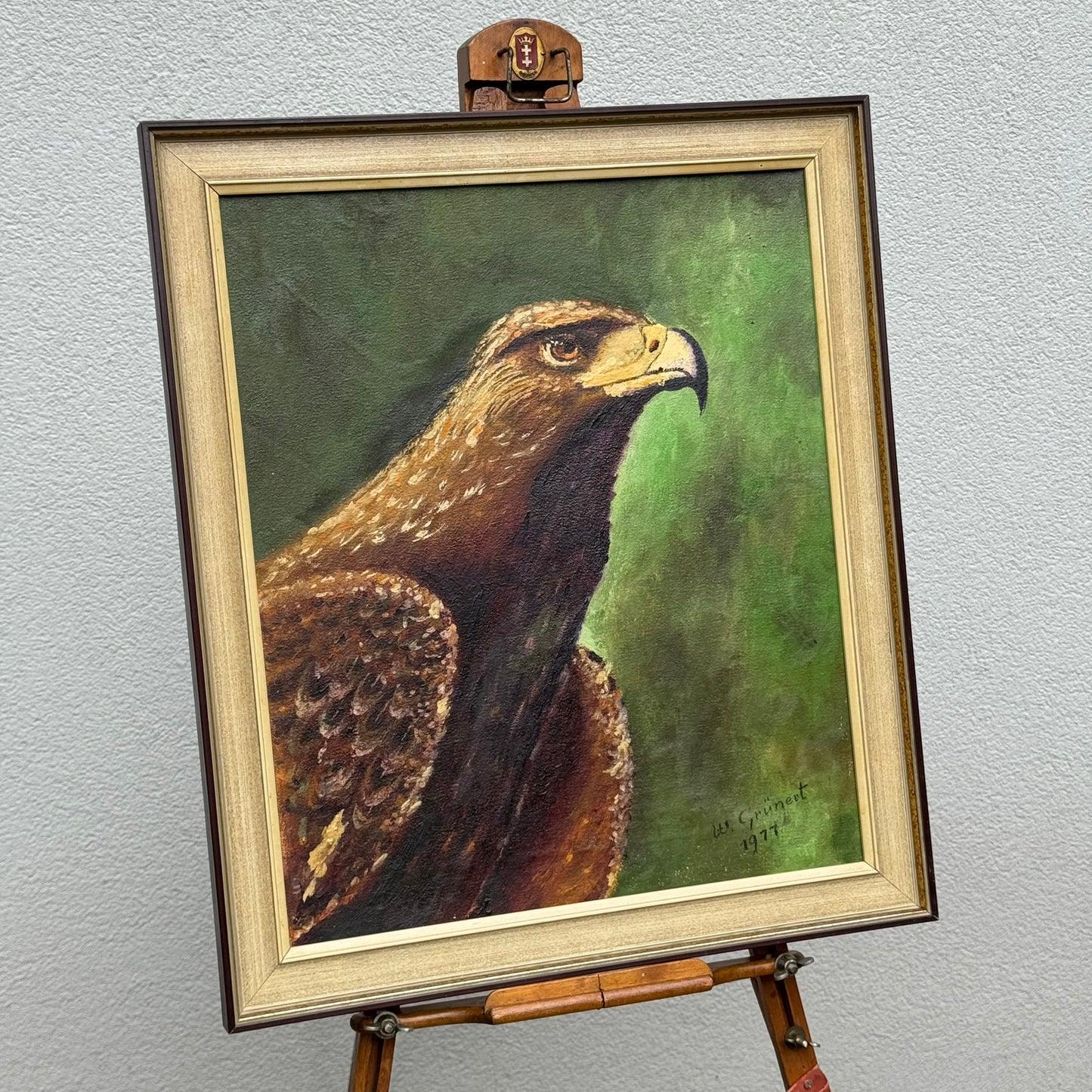Painting on Canvas – Eagle Portrait