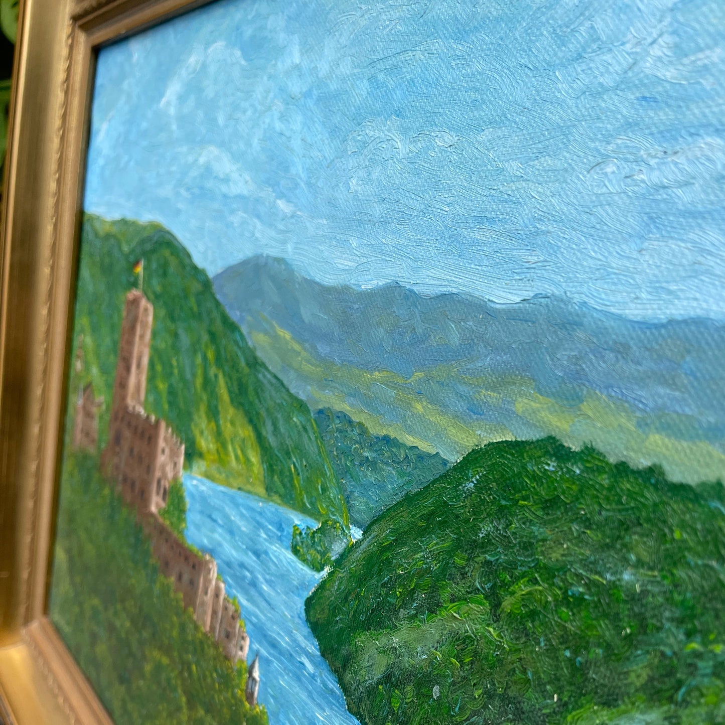 Painting on Canvas – Castles on the Rhine