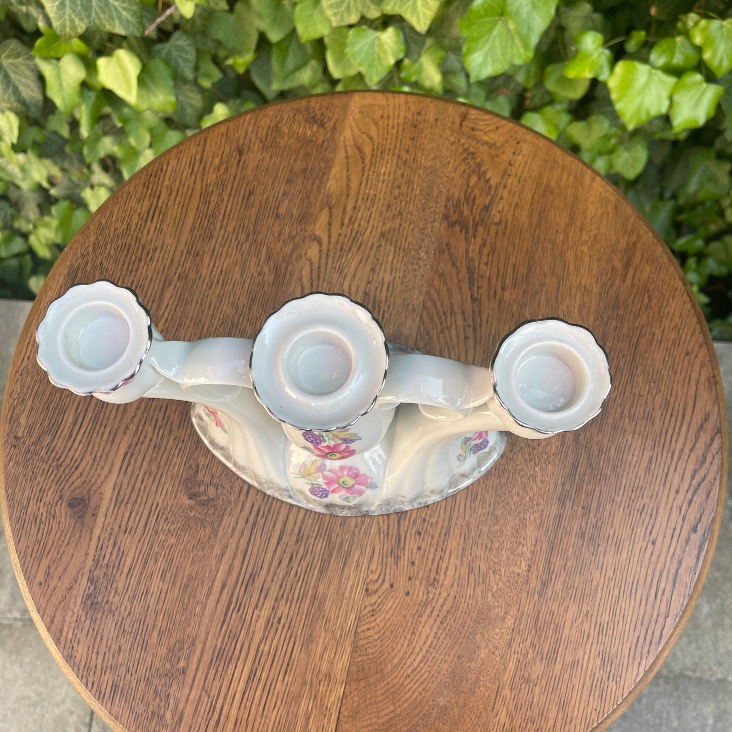 Ceramic Three-Arm Candleholder