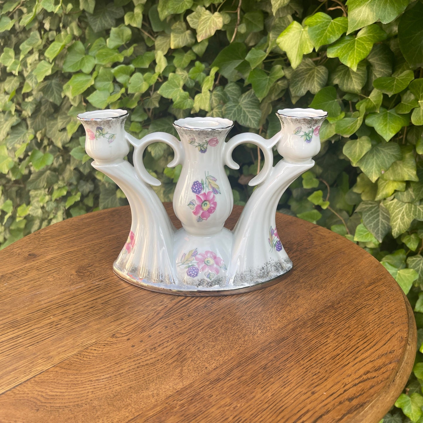 Ceramic Three-Arm Candleholder