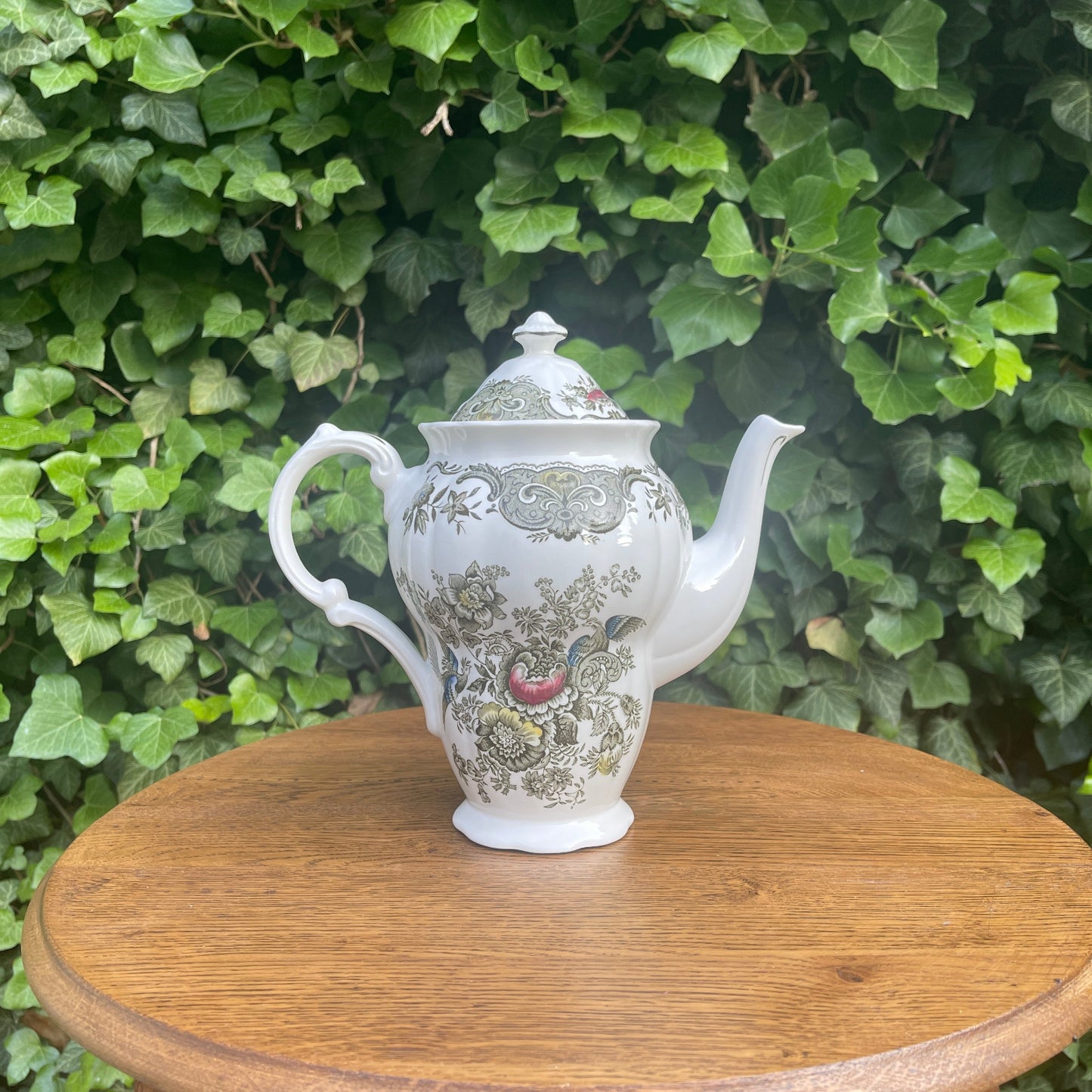 Ceramic Coffee Pot – Windsor Green Pattern