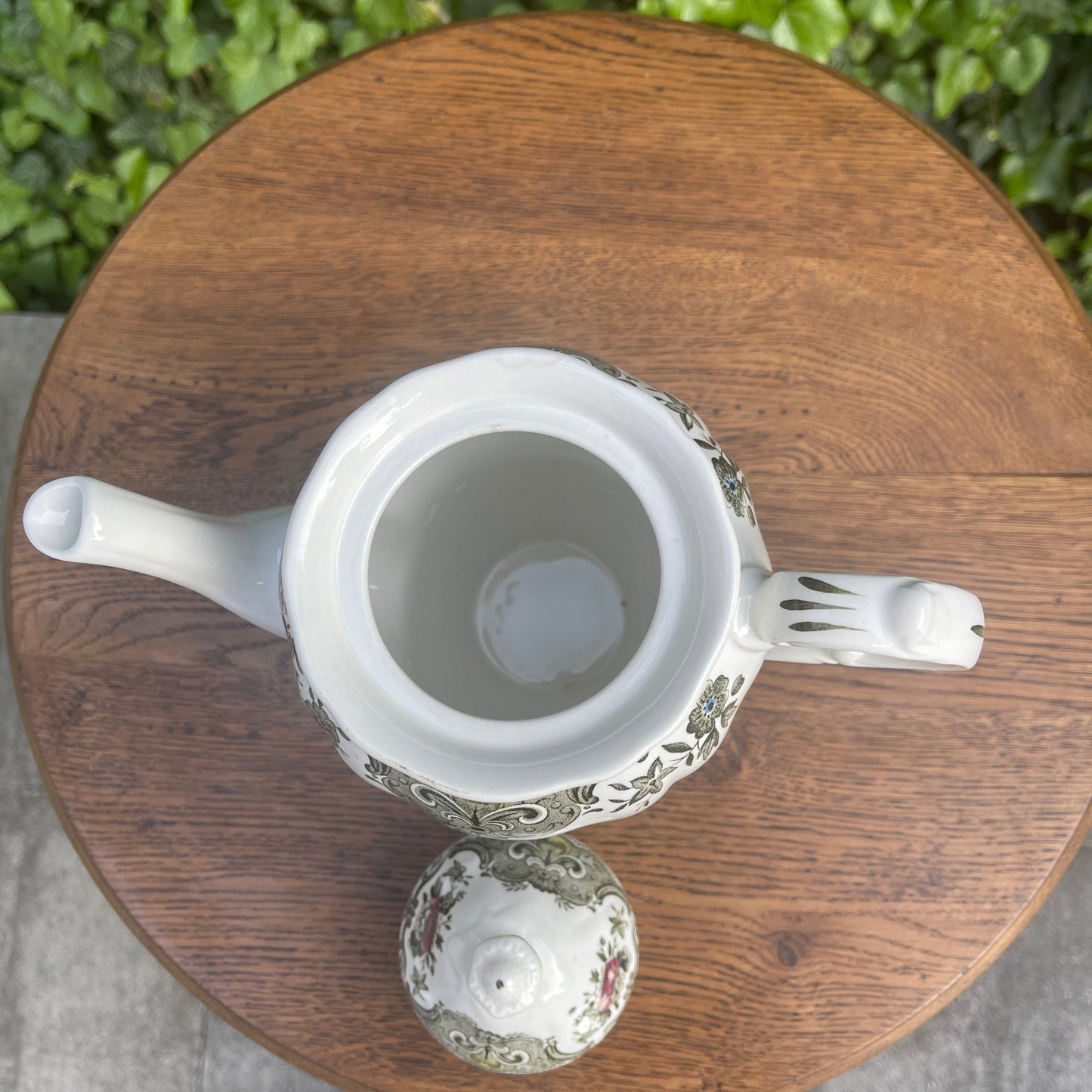 Ceramic Coffee Pot – Windsor Green Pattern