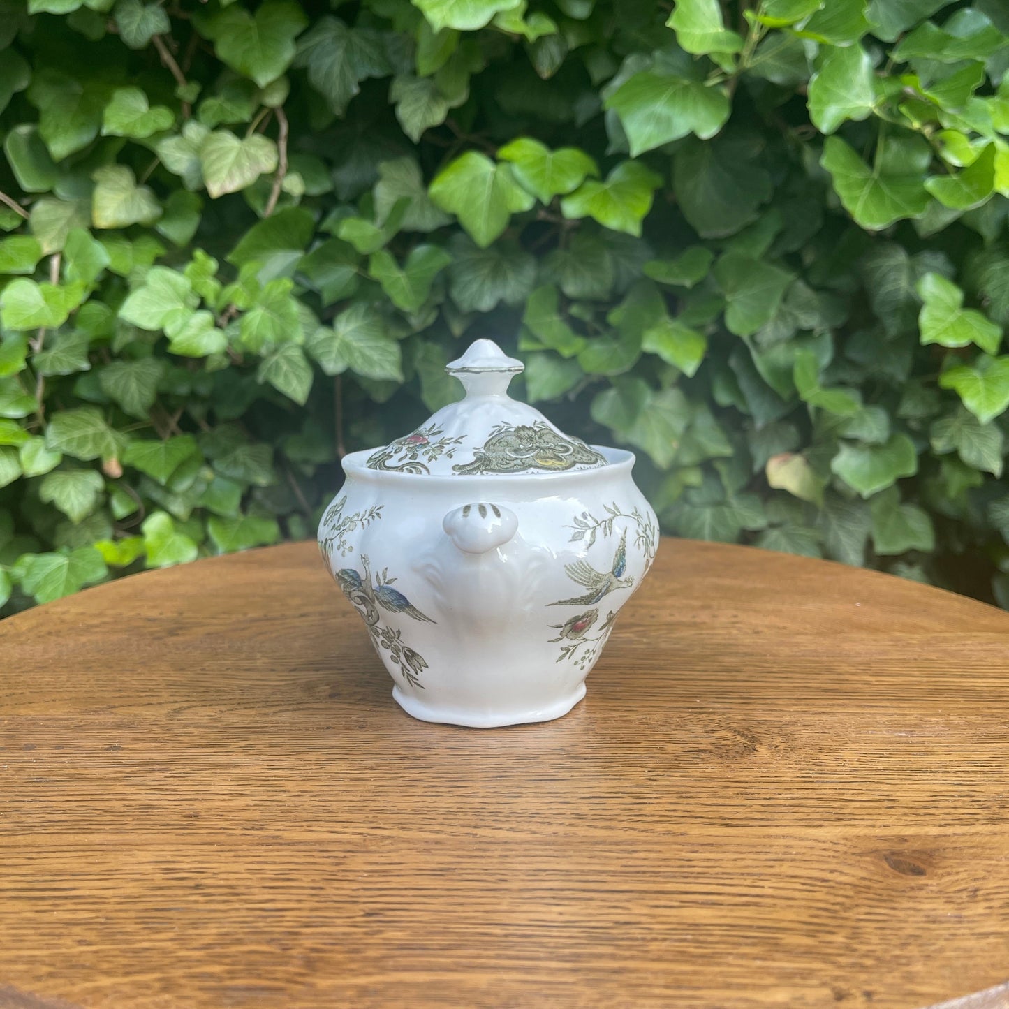 Ceramic Sugar Bowl – Windsor Green Pattern