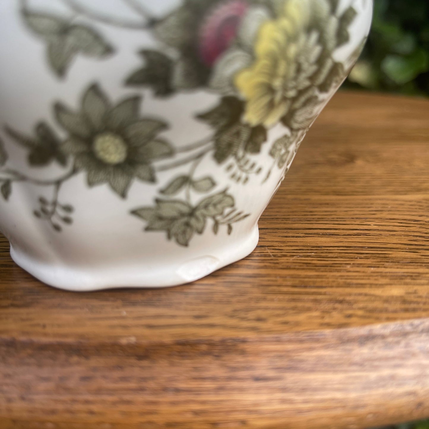 Ceramic Sugar Bowl – Windsor Green Pattern