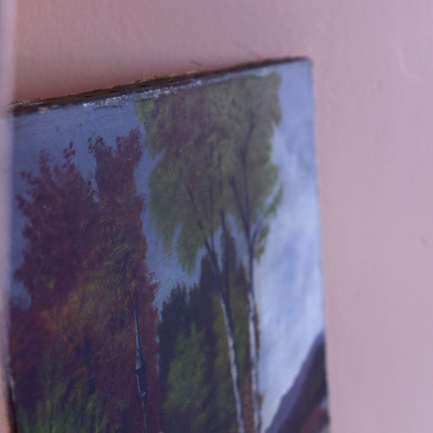 Oil Painting on Canvas – Landscape With Girl by Pond