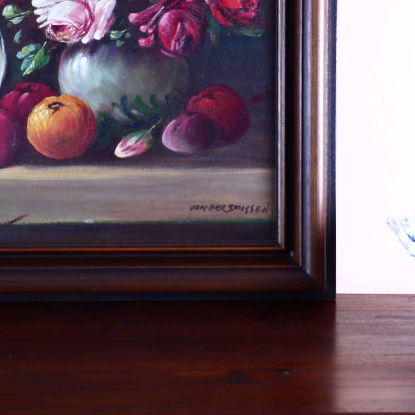 Oil Painting on Canvas – Still Life with Pheasant and Fruit