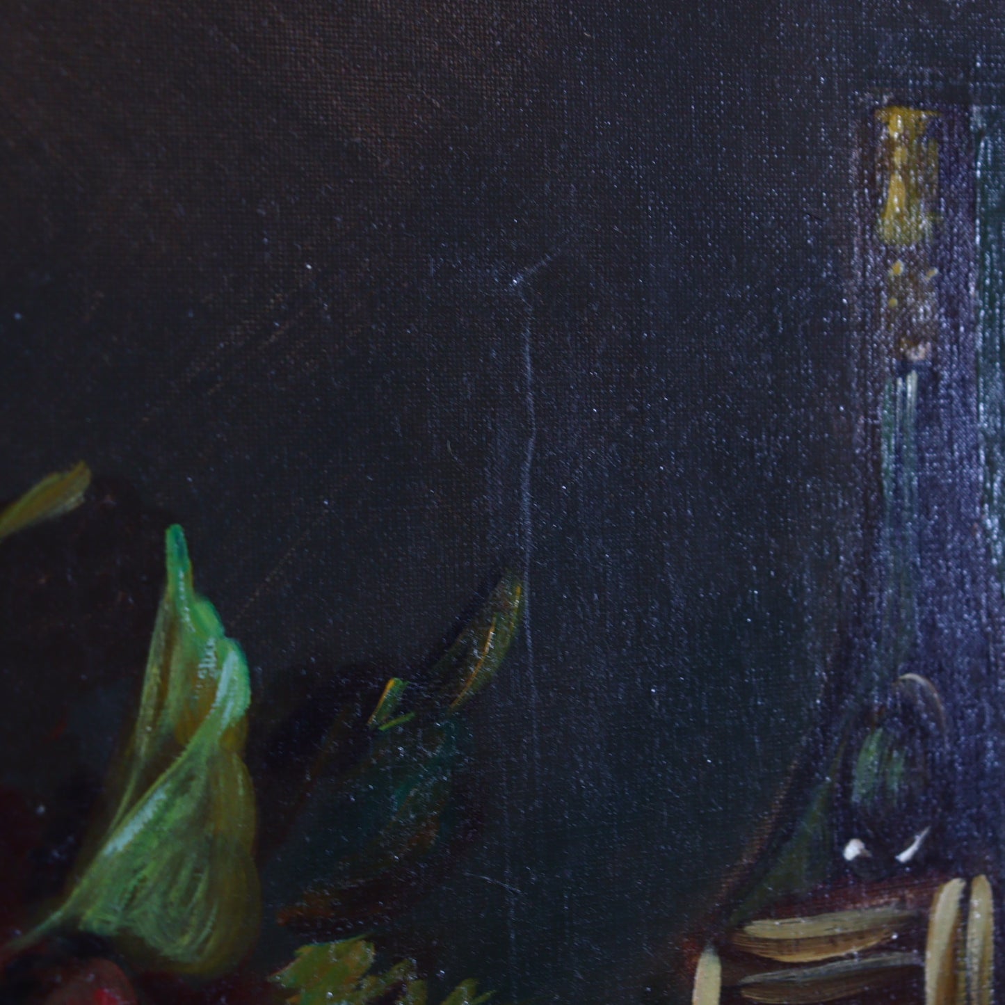 Oil Painting on Canvas – Still Life with Pheasant and Fruit