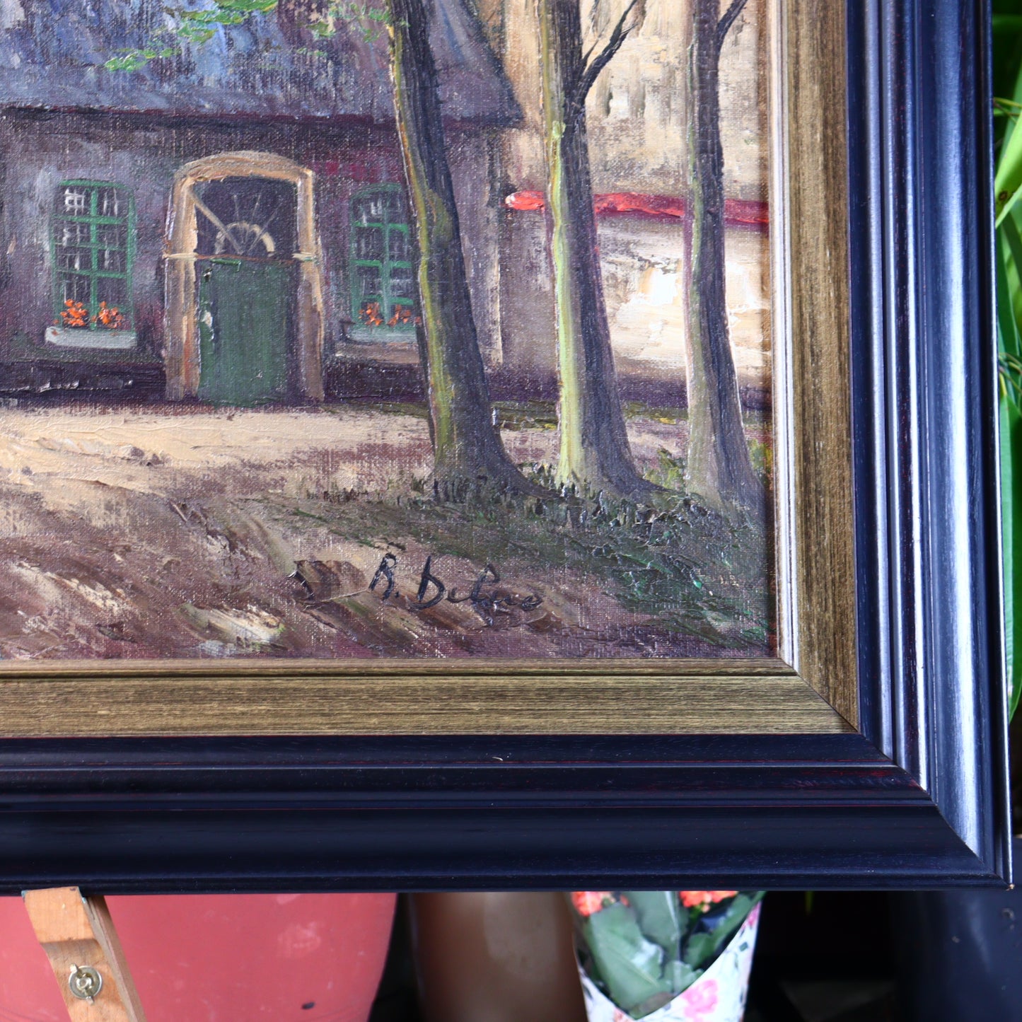 Oil Painting on Canvas – Suburban Buildings