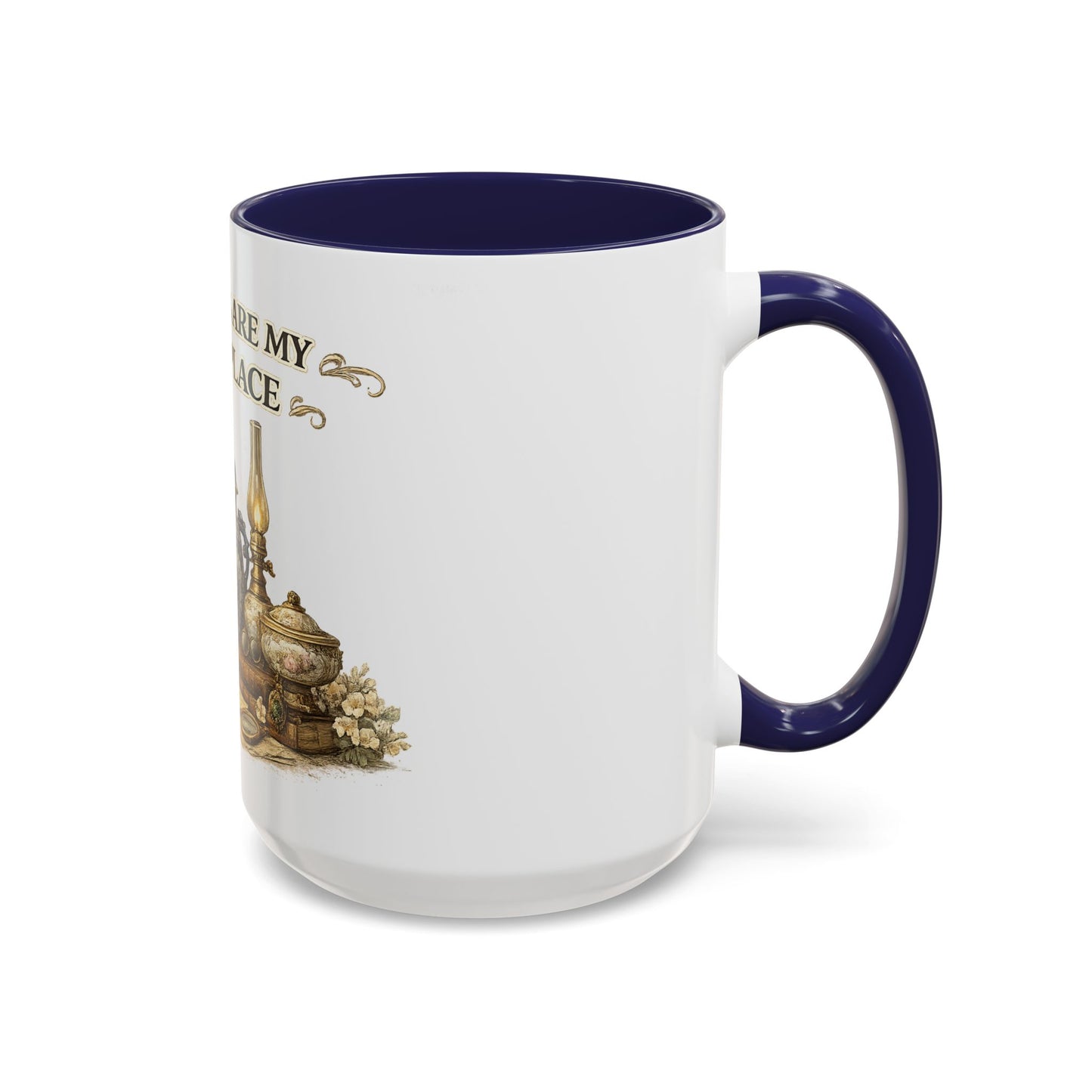 Antiques Are My Happy Place Coffee Mug — Vintage Collection Accent Mug