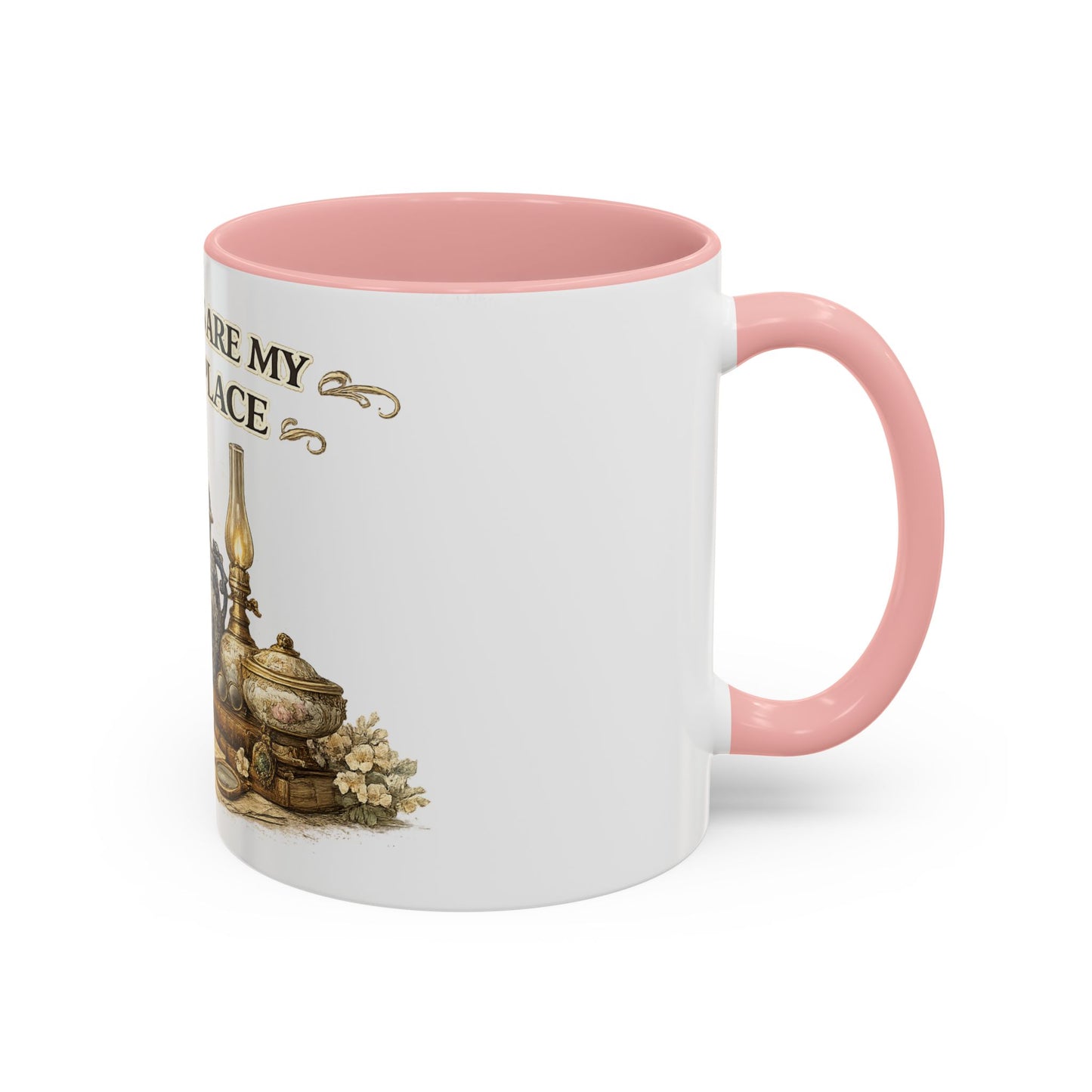 Antiques Are My Happy Place Coffee Mug — Vintage Collection Accent Mug