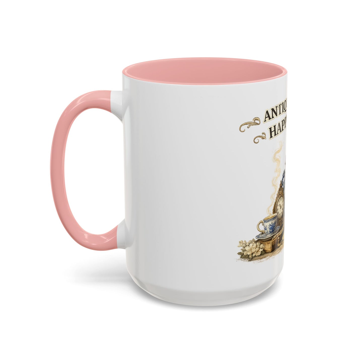 Antiques Are My Happy Place Coffee Mug — Vintage Collection Accent Mug