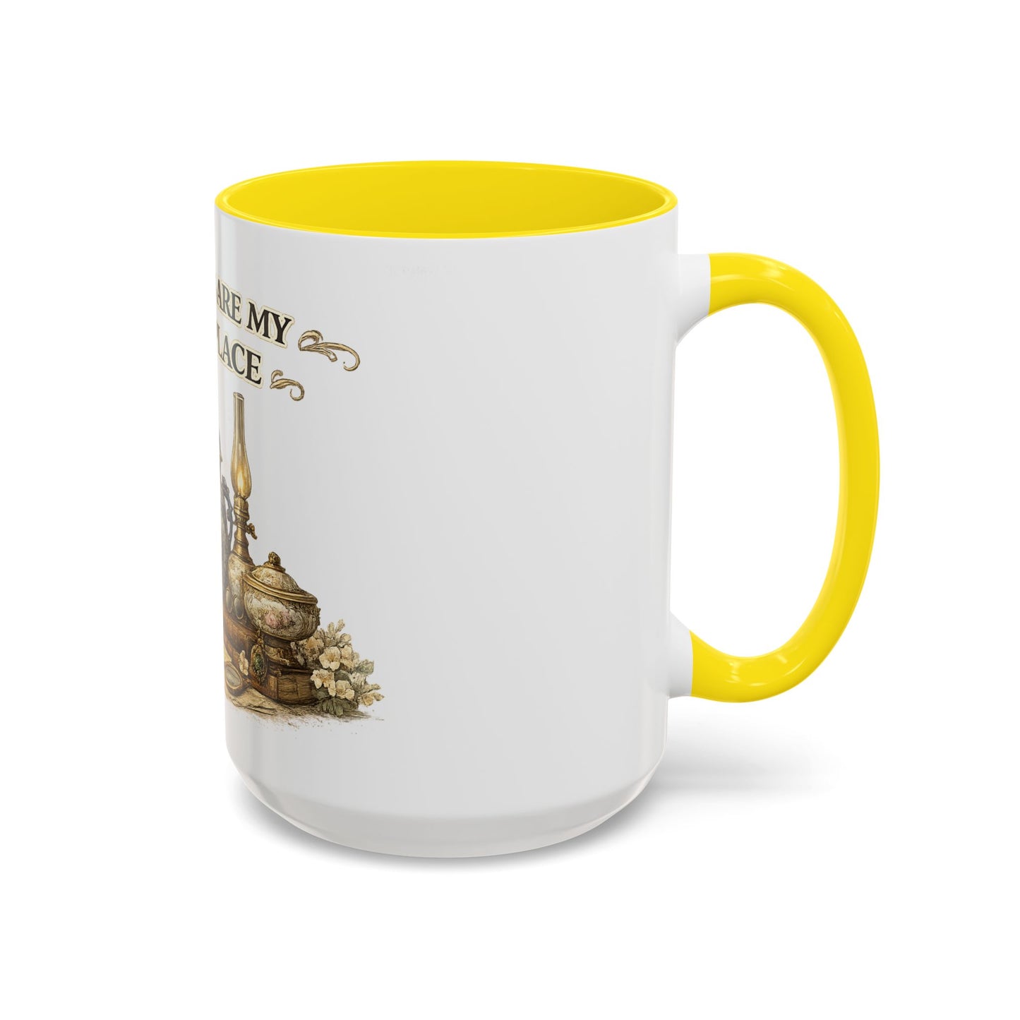Antiques Are My Happy Place Coffee Mug — Vintage Collection Accent Mug