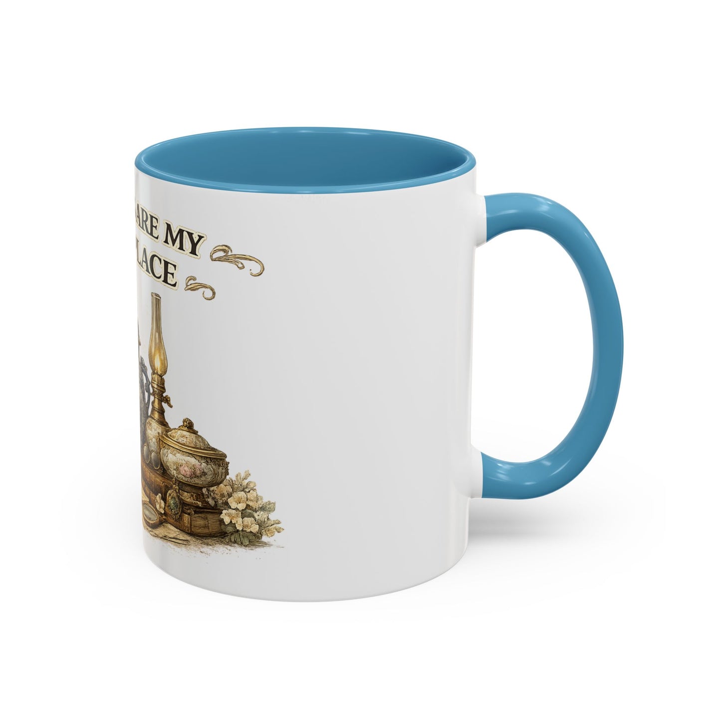 Antiques Are My Happy Place Coffee Mug — Vintage Collection Accent Mug