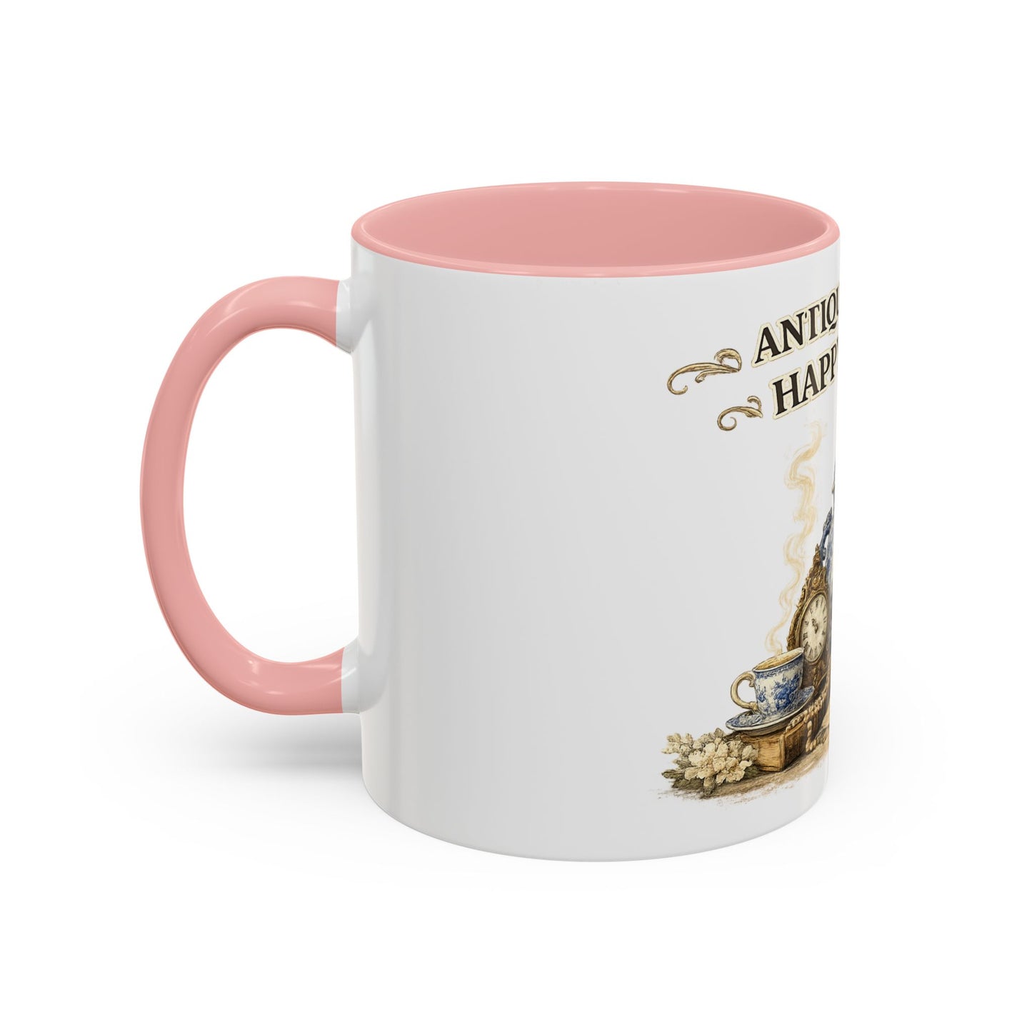 Antiques Are My Happy Place Coffee Mug — Vintage Collection Accent Mug