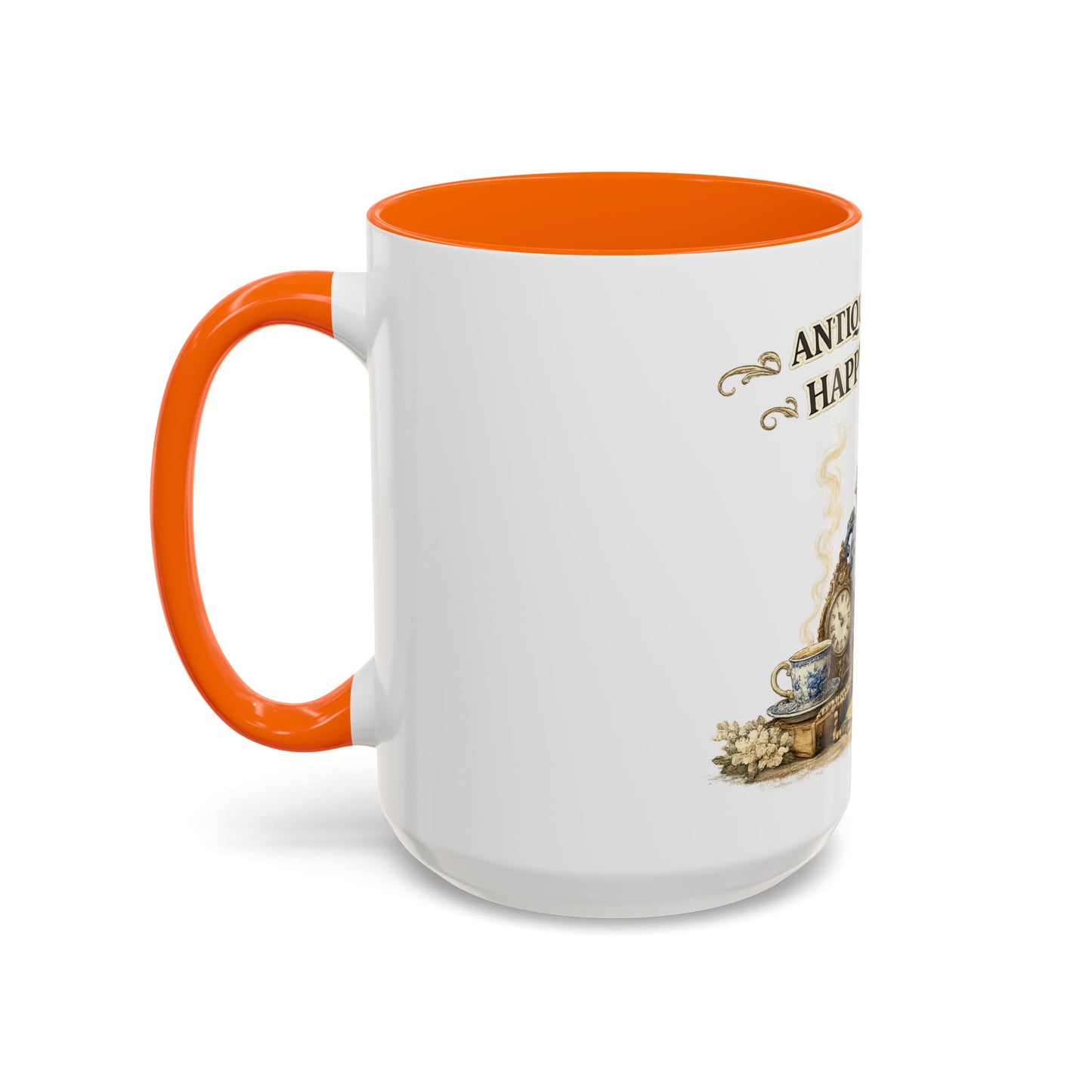 Antiques Are My Happy Place Coffee Mug — Vintage Collection Accent Mug