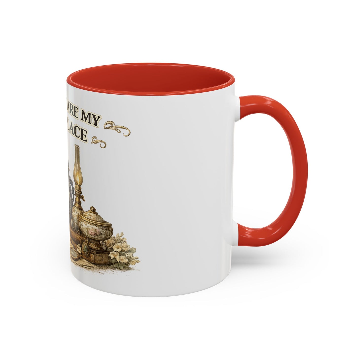 Antiques Are My Happy Place Coffee Mug — Vintage Collection Accent Mug