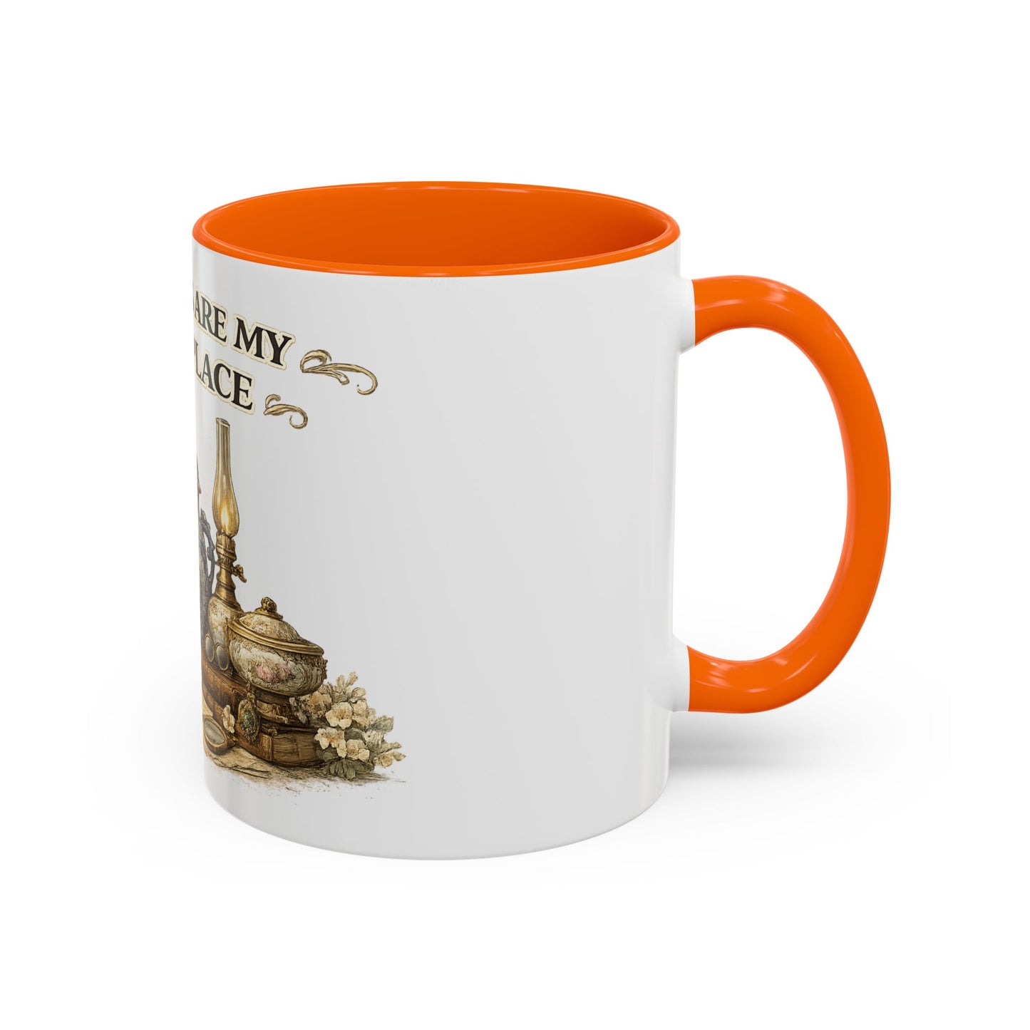 Antiques Are My Happy Place Coffee Mug — Vintage Collection Accent Mug