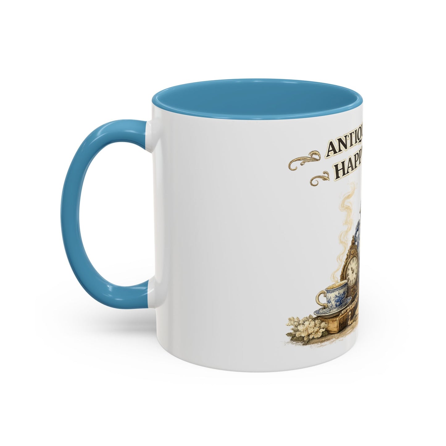 Antiques Are My Happy Place Coffee Mug — Vintage Collection Accent Mug