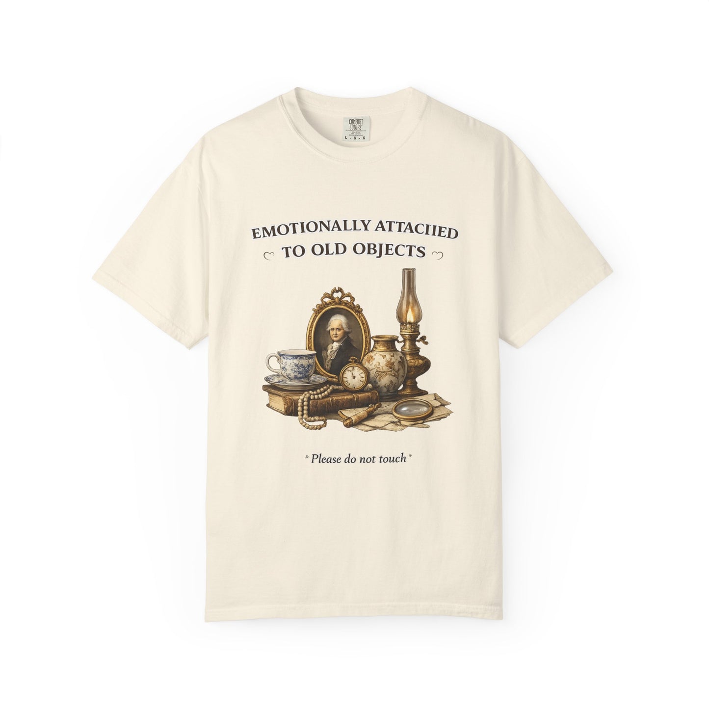 Emotionally Attached to Old Objects T-Shirt — Vintage Antiques Graphic Tee