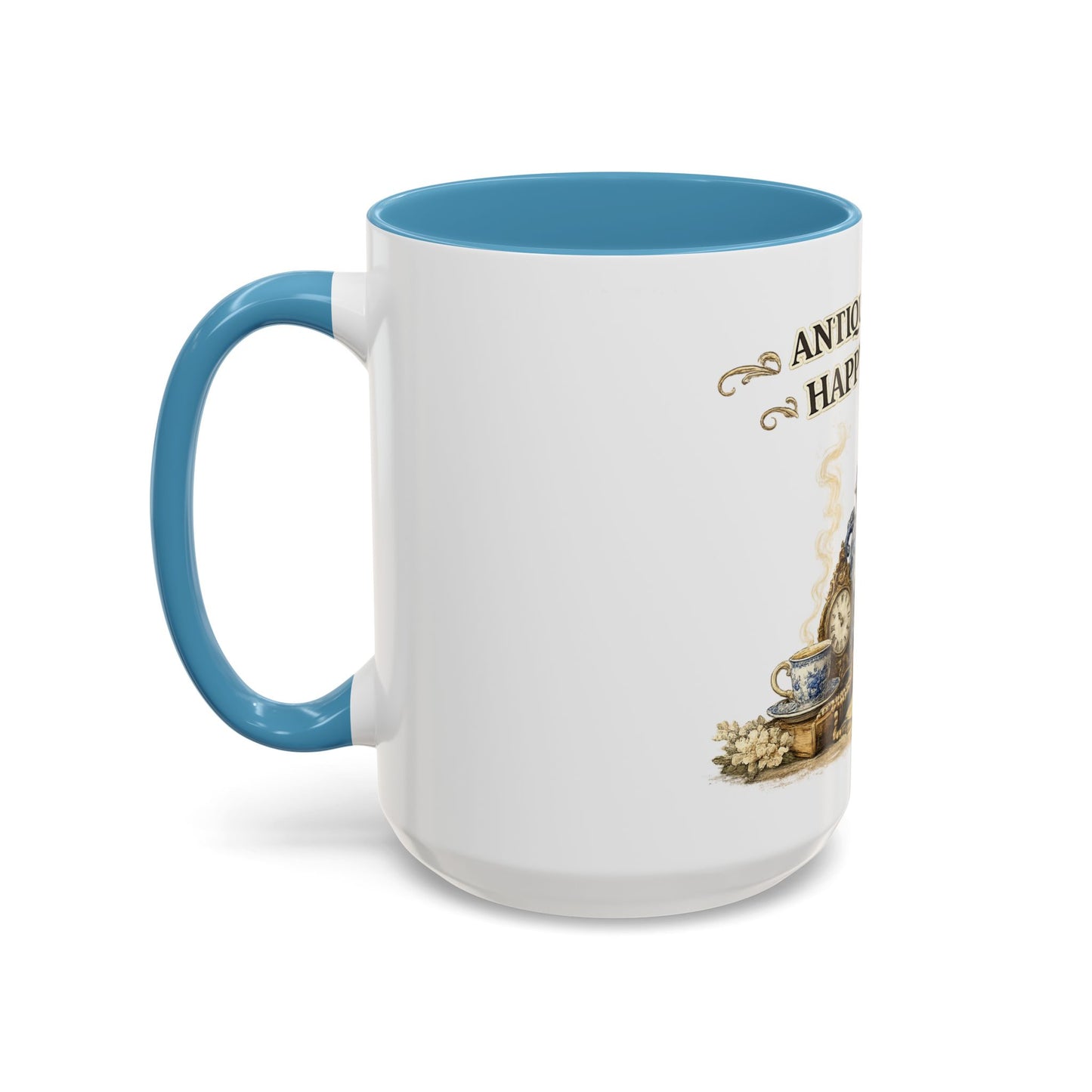 Antiques Are My Happy Place Coffee Mug — Vintage Collection Accent Mug