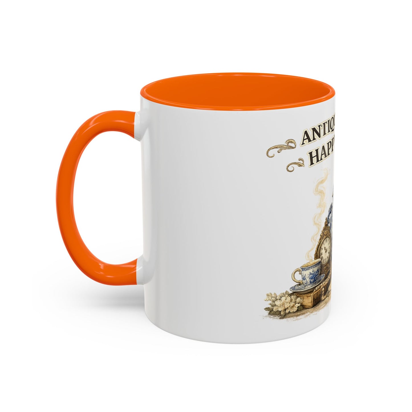 Antiques Are My Happy Place Coffee Mug — Vintage Collection Accent Mug