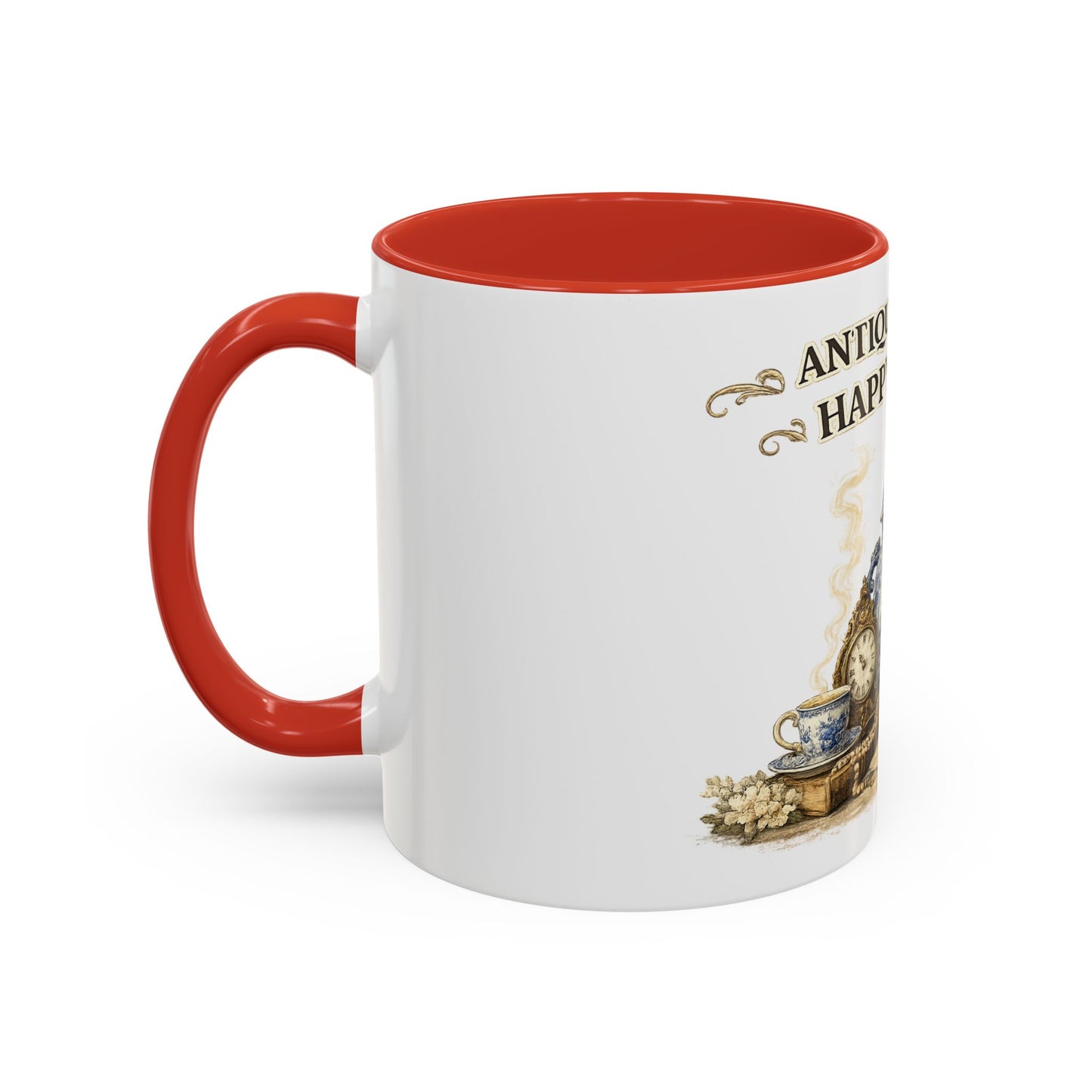 Antiques Are My Happy Place Coffee Mug — Vintage Collection Accent Mug