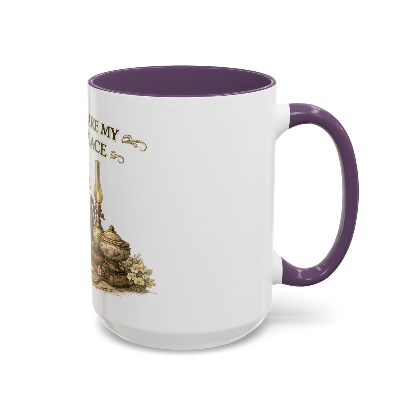 Antiques Are My Happy Place Coffee Mug — Vintage Collection Accent Mug