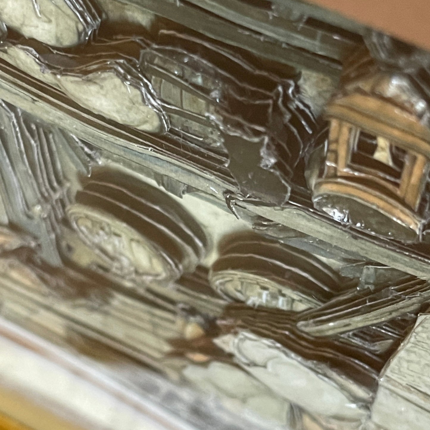 Close-up of a textured surface with patterns