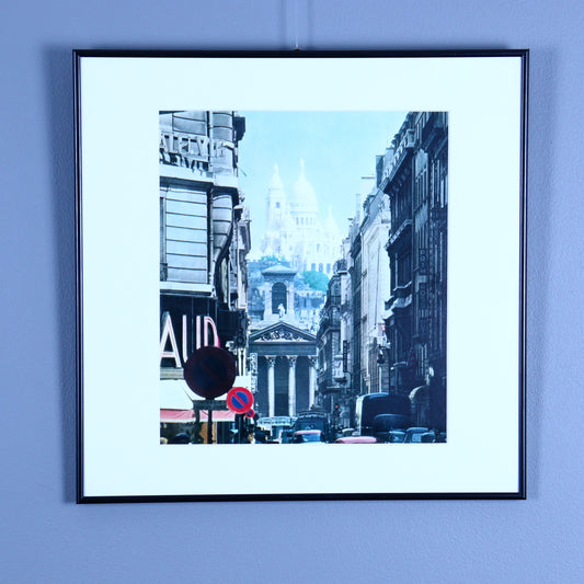 Framed Photograph – Rue Laffitte and Notre-Dame-de-Lorette, Paris 1960s