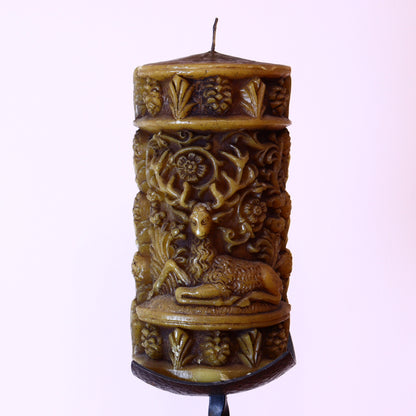 Decorative Candle – Deer Motif Handcrafted Candle