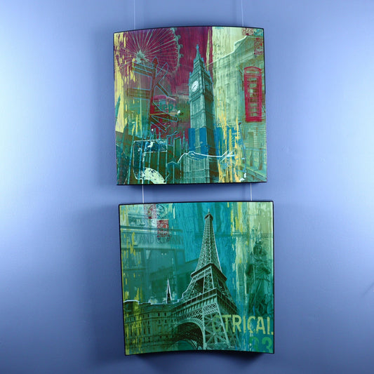 Set of 3D Panels – London and Paris