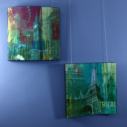 Set of 3D Panels – London and Paris