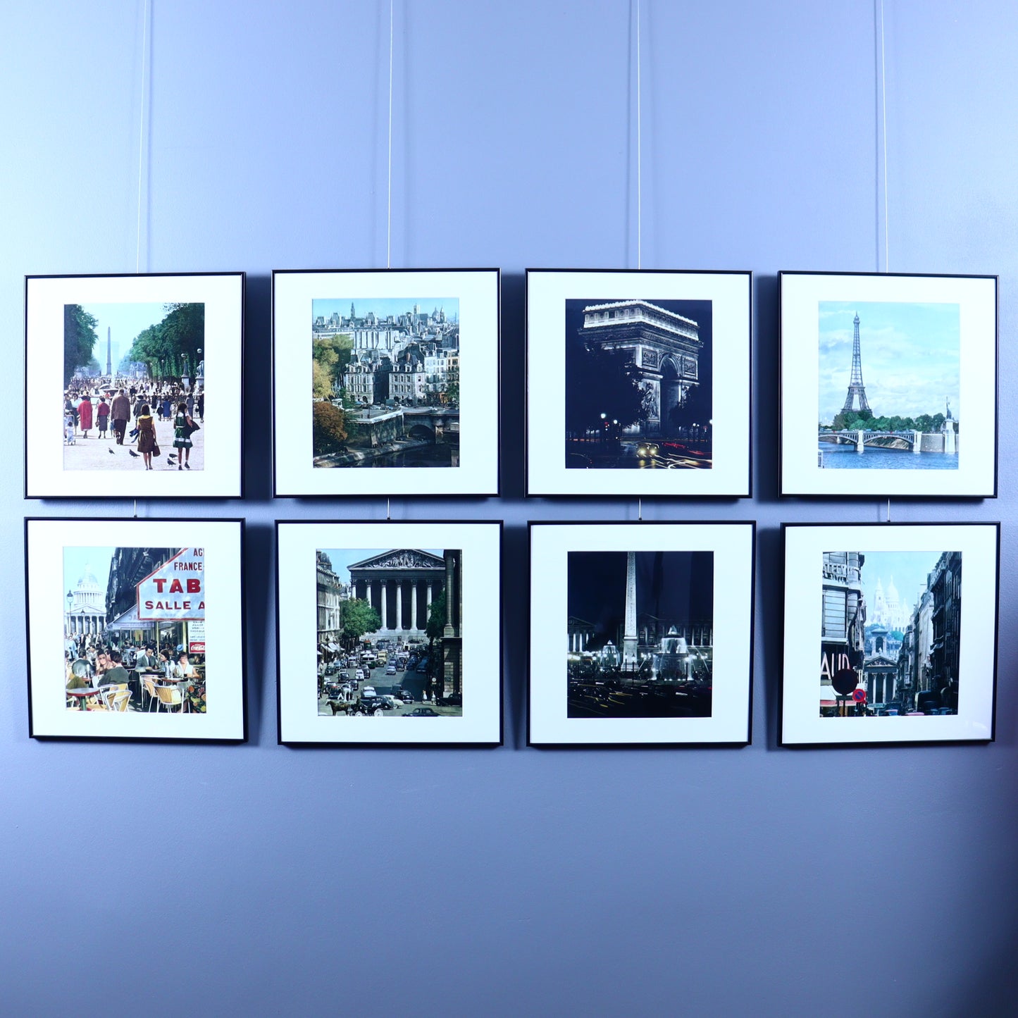 Framed Photograph – Pont de Grenelle, Sacré-Cœur & Eiffel Tower, Paris 1960s